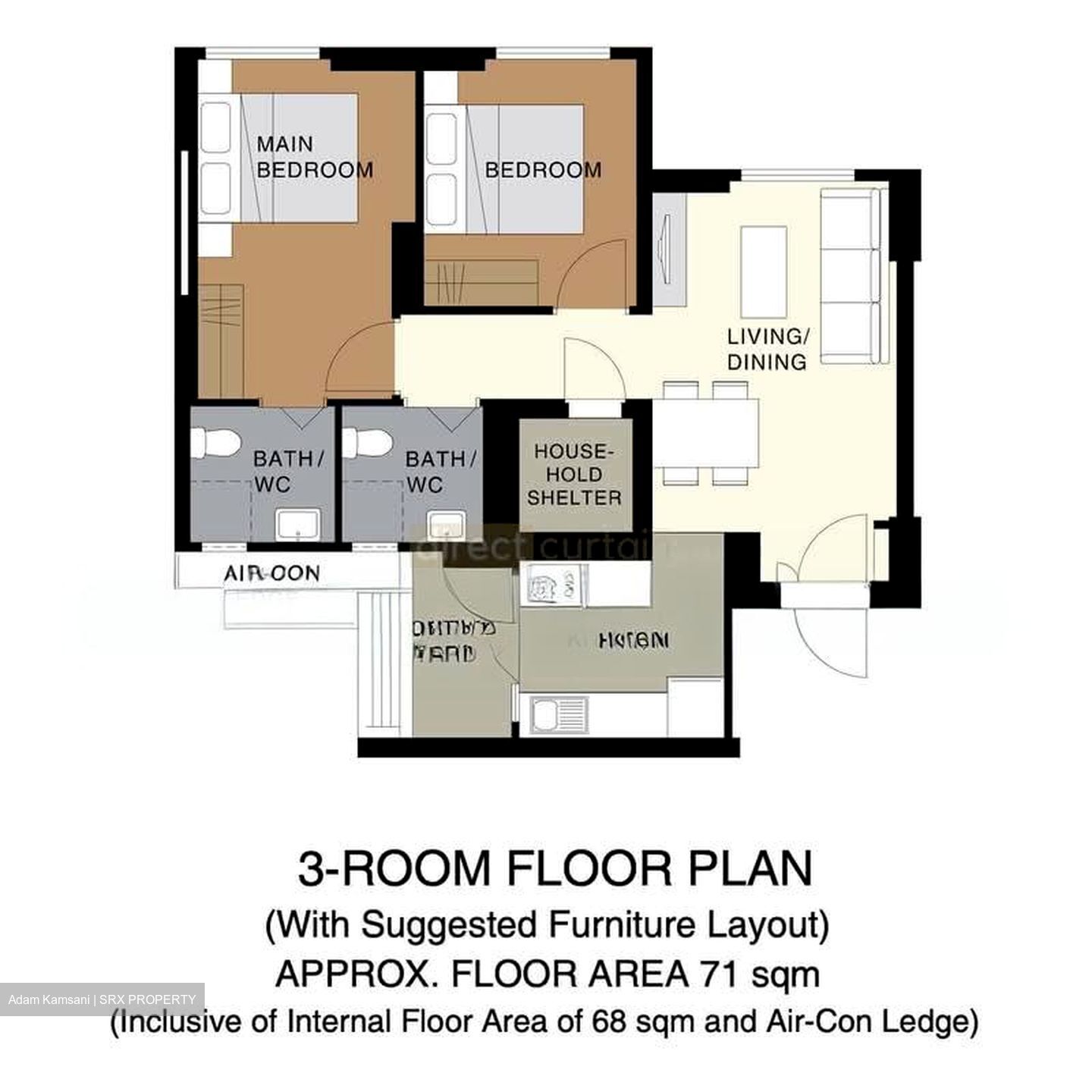 Blk 128B Eastcrown @ Canberra (Sembawang), HDB 3 Rooms #568107921